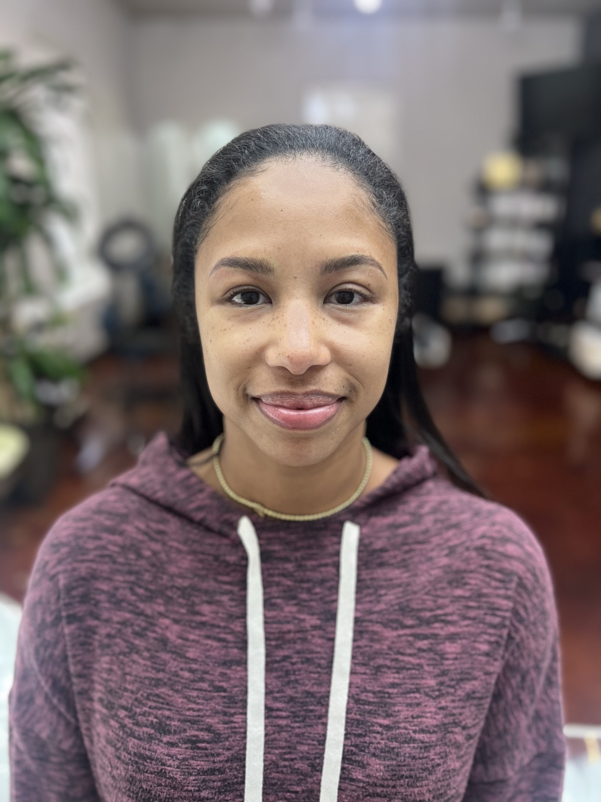 Microblading result — natural healed brows